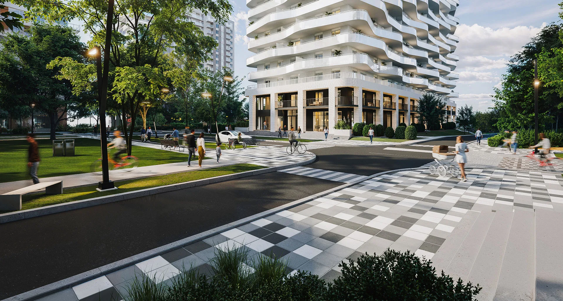 En symbiose avec le paysage urbain