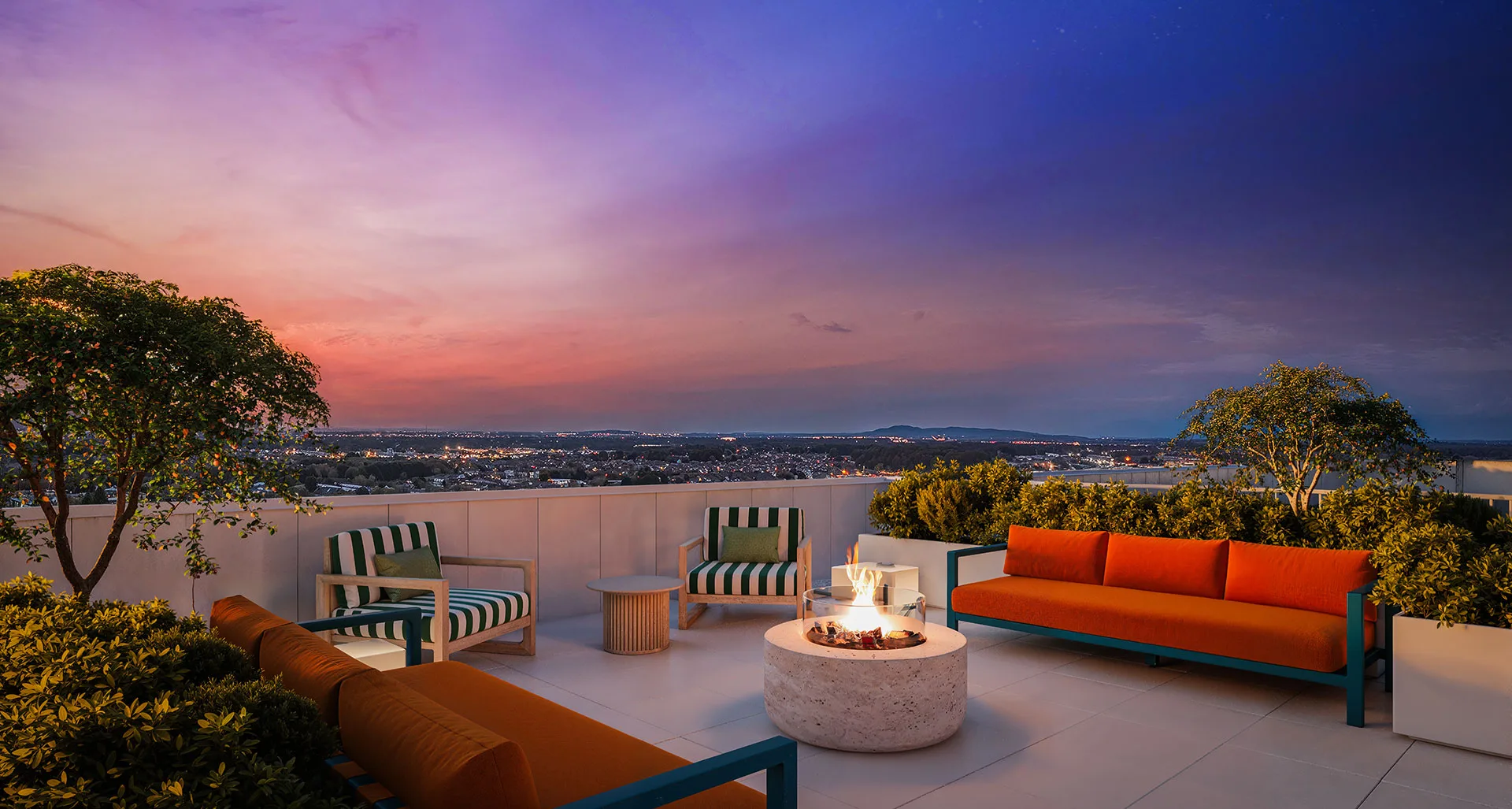 Un toit-terrasse aérien aux panoramas époustouflants